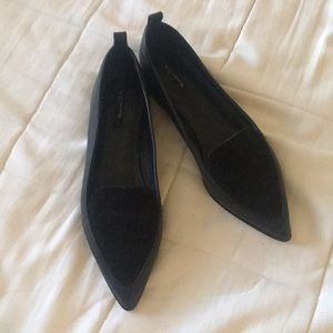 Never Worn Massimo Dutti Leather and Suede Flats